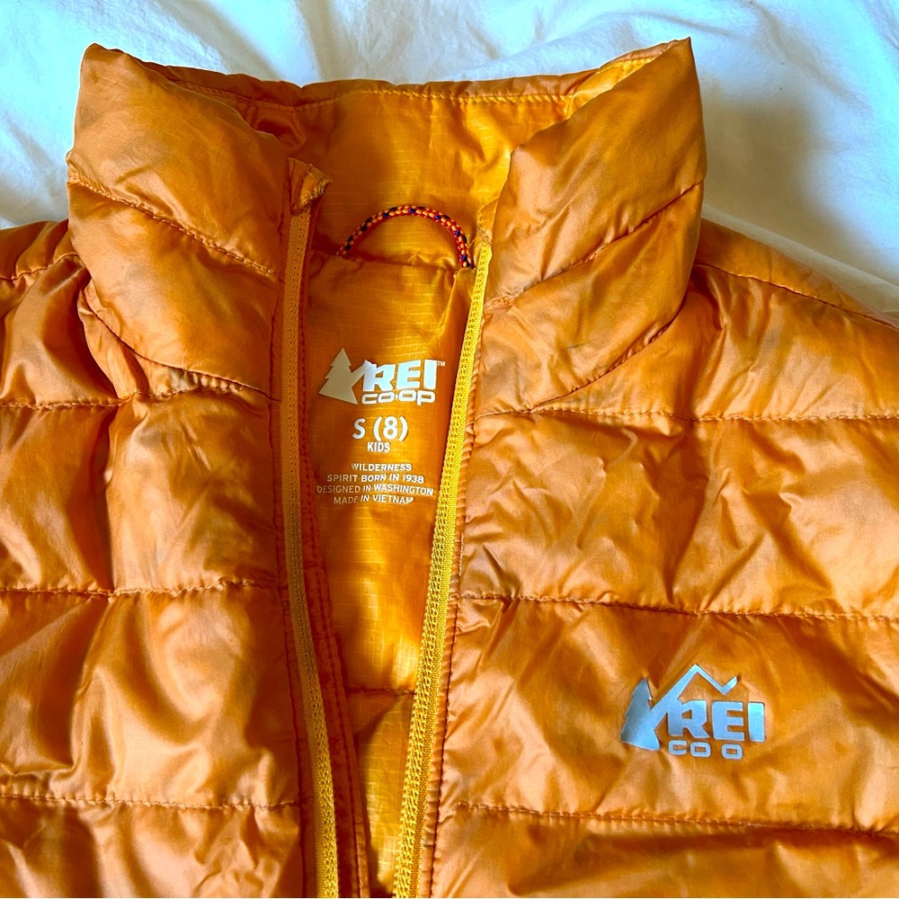 REI down puffy coat